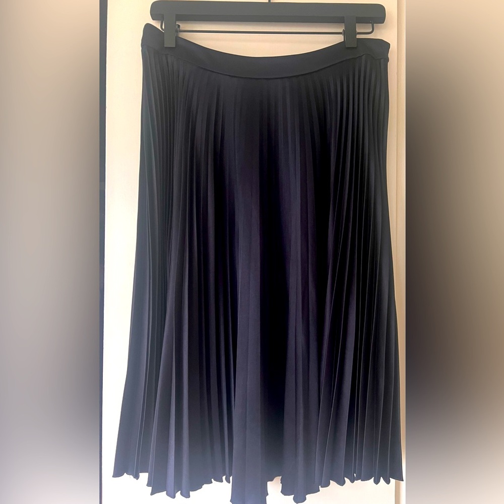 French brand midi navy skirt